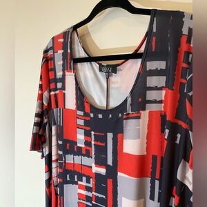 Modern Abstract Print Summer Dress